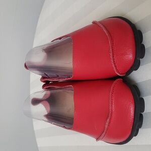 Smaibulun Style Shoe Womens Sz 7.5 (39) Red Leather Walking Shoe